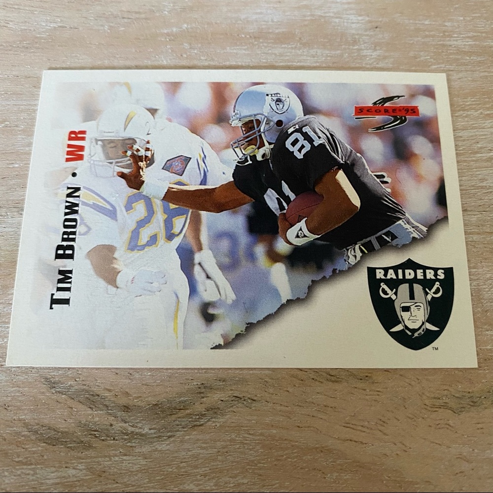 Tim Brown Hall of Fame Raiders WR 1995 Card